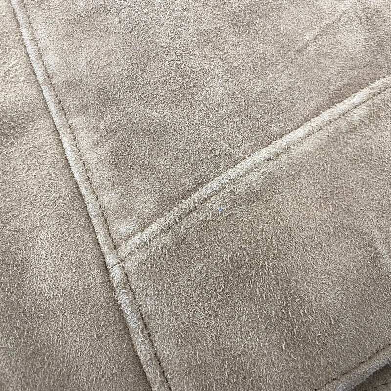 【中古品】【メンズ】 BEAUTY&YOUTH UNITED ARROWS ビューティアンドユースユナイテッドアローズ 1225-199-8634 ゴート スエード シングル ライダース ジャケット アウター 147-251202-as-30-izu サイズ：L カラー：ベージュ 万代Net店