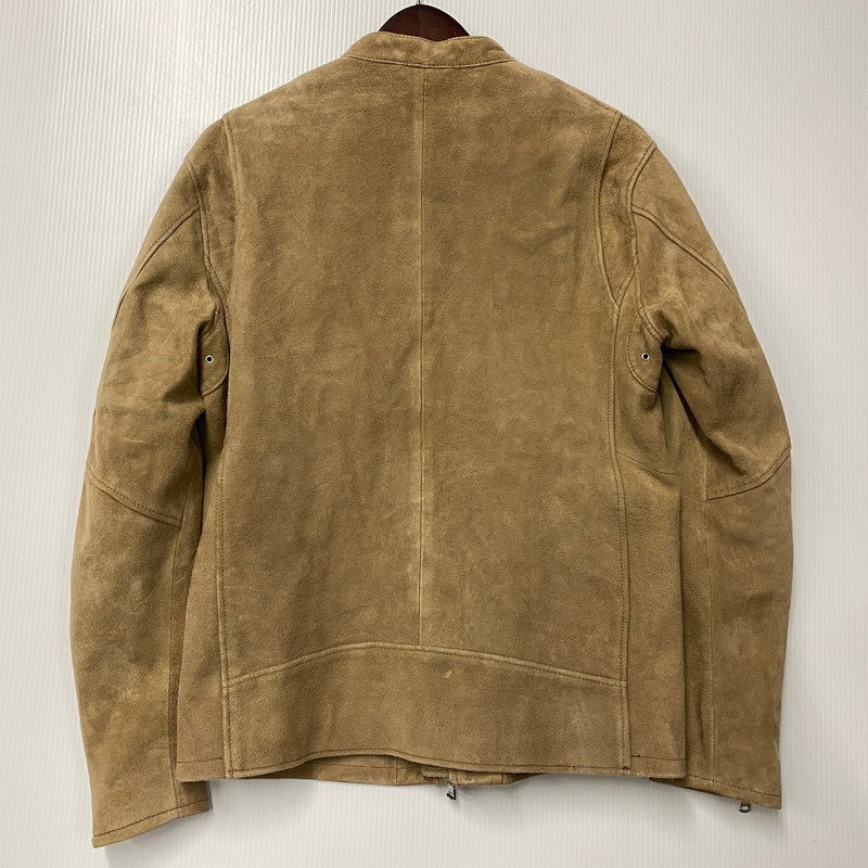 【中古品】【メンズ】 BEAUTY&YOUTH UNITED ARROWS ビューティアンドユースユナイテッドアローズ 1225-199-8634 ゴート スエード シングル ライダース ジャケット アウター 147-251202-as-30-izu サイズ：L カラー：ベージュ 万代Net店