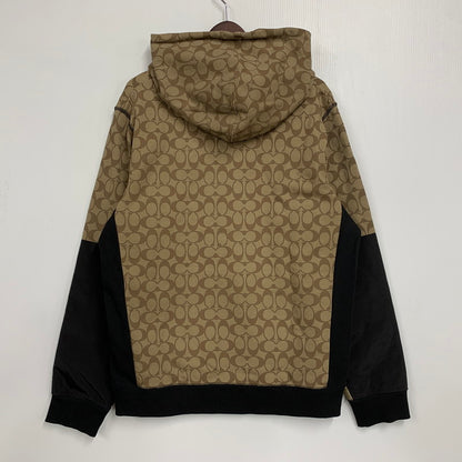 【中古品】【メンズ】 COACH コーチ 89747 Cロゴ シグネチャー HOODIE フーディー トップス パーカー 141-251124-ya-15-izu サイズ：L カラー：ベージュ系 万代Net店