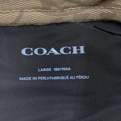 【中古品】【メンズ】 COACH コーチ 89747 Cロゴ シグネチャー HOODIE フーディー トップス パーカー 141-251124-ya-15-izu サイズ：L カラー：ベージュ系 万代Net店