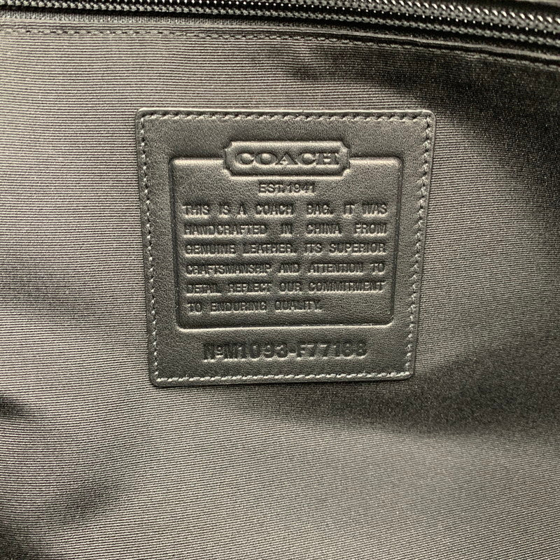 【中古品】【メンズ/レディース】 COACH コーチ F77188 グラブタンレザー 2WAY オーバーナイターバッグ カバン 鞄 180-251124-ya-21-izu カラー：ブラック 万代Net店