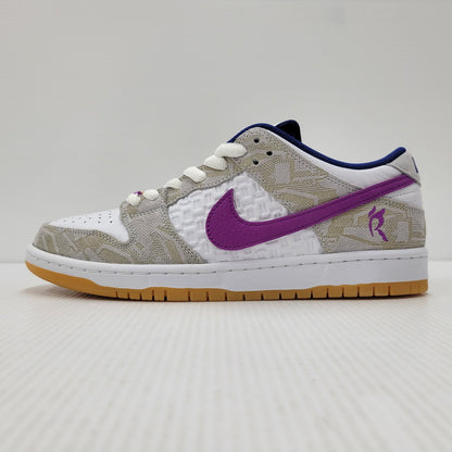 【中古美品】【メンズ】 NIKE SB ナイキエスビー × RAYSSA LEAL ライッサ レアウ DUNK LOW PRM RL FZ5251-001 ダンク ロー プレミアム RL スニーカー シューズ 靴 160-251123-as-03-izu サイズ：28cm カラー：PURE PLATINUM/DEEP ROYAL BLUE 万代Net店