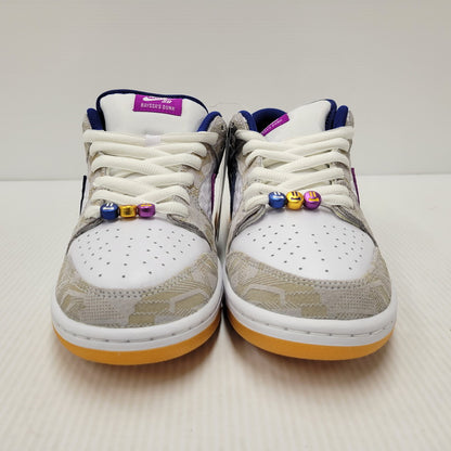 【中古美品】【メンズ】 NIKE SB ナイキエスビー × RAYSSA LEAL ライッサ レアウ DUNK LOW PRM RL FZ5251-001 ダンク ロー プレミアム RL スニーカー シューズ 靴 160-251123-as-03-izu サイズ：28cm カラー：PURE PLATINUM/DEEP ROYAL BLUE 万代Net店