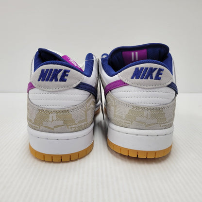 【中古美品】【メンズ】 NIKE SB ナイキエスビー × RAYSSA LEAL ライッサ レアウ DUNK LOW PRM RL FZ5251-001 ダンク ロー プレミアム RL スニーカー シューズ 靴 160-251123-as-03-izu サイズ：28cm カラー：PURE PLATINUM/DEEP ROYAL BLUE 万代Net店