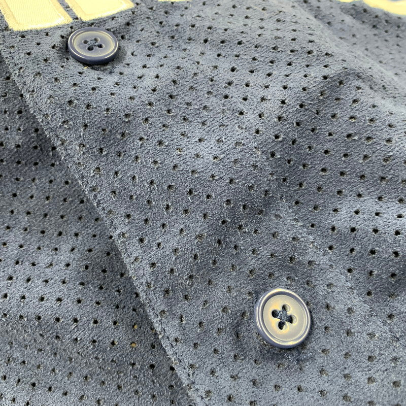 【中古品】【メンズ】 Supreme シュプリーム ULTRASUEDE MESH BASEBALL JERSEY ウルトラスウェード メッシュ ベースボール ジャージー シャツ トップス 149-251124-as-10-izu サイズ：M カラー：ネイビー 万代Net店