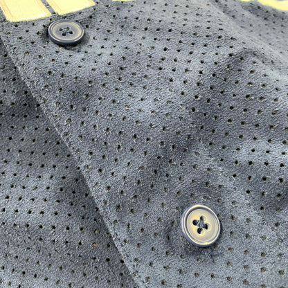 【中古品】【メンズ】 Supreme シュプリーム ULTRASUEDE MESH BASEBALL JERSEY ウルトラスウェード メッシュ ベースボール ジャージー シャツ トップス 149-251124-as-10-izu サイズ：M カラー：ネイビー 万代Net店