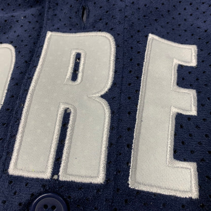 【中古品】【メンズ】 Supreme シュプリーム ULTRASUEDE MESH BASEBALL JERSEY ウルトラスウェード メッシュ ベースボール ジャージー シャツ トップス 149-251124-as-10-izu サイズ：M カラー：ネイビー 万代Net店