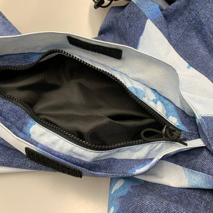 【中古品】【メンズ】 Supreme シュプリーム × THE NORTH FACE ザ・ノースフェイス BLEACHED DENIM PRINT MOUNTAIN JACKET NP52100I ブリーチド デニム プリント マウンテン ジャケット アウター 149-251124-as-09-izu サイズ：M カラー：インディゴ 万代Net店