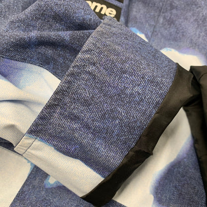 【中古品】【メンズ】 Supreme シュプリーム × THE NORTH FACE ザ・ノースフェイス BLEACHED DENIM PRINT MOUNTAIN JACKET NP52100I ブリーチド デニム プリント マウンテン ジャケット アウター 149-251124-as-09-izu サイズ：M カラー：インディゴ 万代Net店