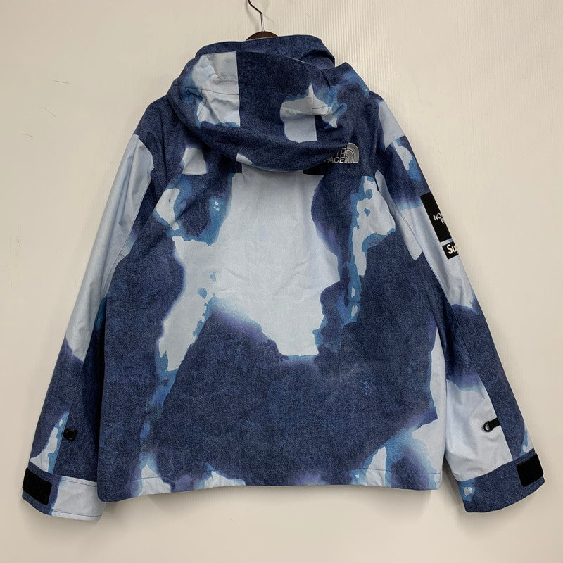 【中古品】【メンズ】 Supreme シュプリーム × THE NORTH FACE ザ・ノースフェイス BLEACHED DENIM PRINT MOUNTAIN JACKET NP52100I ブリーチド デニム プリント マウンテン ジャケット アウター 149-251124-as-09-izu サイズ：M カラー：インディゴ 万代Net店