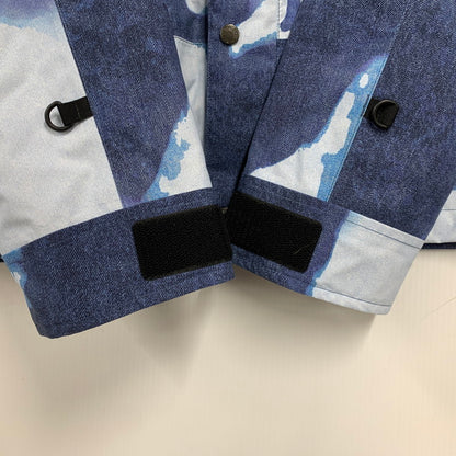 【中古品】【メンズ】 Supreme シュプリーム × THE NORTH FACE ザ・ノースフェイス BLEACHED DENIM PRINT MOUNTAIN JACKET NP52100I ブリーチド デニム プリント マウンテン ジャケット アウター 149-251124-as-09-izu サイズ：M カラー：インディゴ 万代Net店