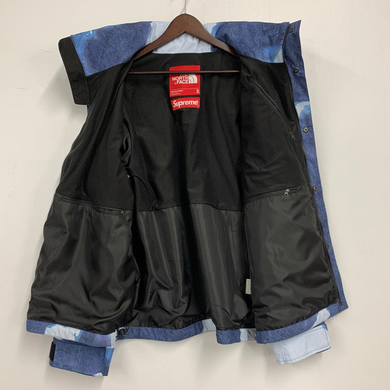 【中古品】【メンズ】 Supreme シュプリーム × THE NORTH FACE ザ・ノースフェイス BLEACHED DENIM PRINT MOUNTAIN JACKET NP52100I ブリーチド デニム プリント マウンテン ジャケット アウター 149-251124-as-09-izu サイズ：M カラー：インディゴ 万代Net店