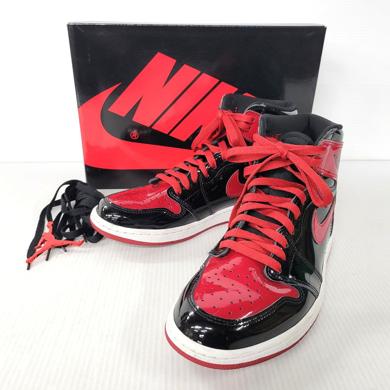 【中古品】【メンズ】 NIKE ナイキ AIR JORDAN 1 RETRO HIGH OG 555088-063 エア ジョーダン 1 レトロ ハイ OG スニーカー シューズ 靴 160-251124-as-06-izu サイズ：27cm カラー：BLACK/VARSITY RED-WHITE 万代Net店