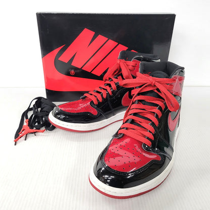 【中古品】【メンズ】 NIKE ナイキ AIR JORDAN 1 RETRO HIGH OG 555088-063 エア ジョーダン 1 レトロ ハイ OG スニーカー シューズ 靴 160-251124-as-06-izu サイズ：27cm カラー：BLACK/VARSITY RED-WHITE 万代Net店