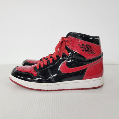 【中古品】【メンズ】 NIKE ナイキ AIR JORDAN 1 RETRO HIGH OG 555088-063 エア ジョーダン 1 レトロ ハイ OG スニーカー シューズ 靴 160-251124-as-06-izu サイズ：27cm カラー：BLACK/VARSITY RED-WHITE 万代Net店