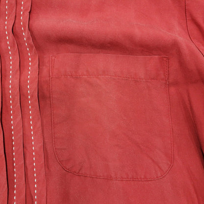 【中古品】【メンズ】 80-90'S 金タグ RAYON OPENCOLLAR LS SHIRT レーヨン オープンカラー ロングスリーブ シャツ トップス 長袖 142-251125-cs-07-izu サイズ：不明 カラー：レッド 万代Net店