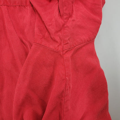 【中古品】【メンズ】 80-90'S 金タグ RAYON OPENCOLLAR LS SHIRT レーヨン オープンカラー ロングスリーブ シャツ トップス 長袖 142-251125-cs-07-izu サイズ：不明 カラー：レッド 万代Net店