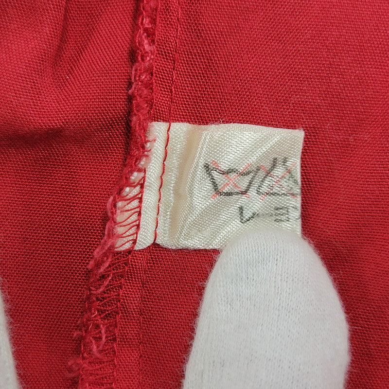 【中古品】【メンズ】 80-90'S 金タグ RAYON OPENCOLLAR LS SHIRT レーヨン オープンカラー ロングスリーブ シャツ トップス 長袖 142-251125-cs-07-izu サイズ：不明 カラー：レッド 万代Net店