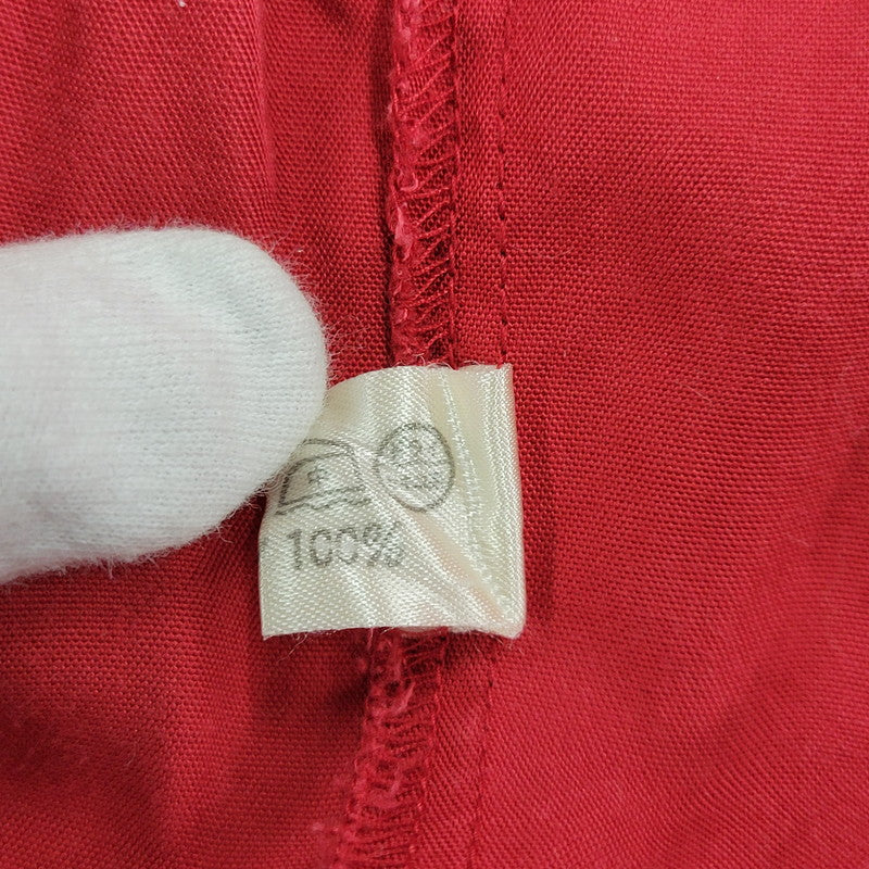 【中古品】【メンズ】 80-90'S 金タグ RAYON OPENCOLLAR LS SHIRT レーヨン オープンカラー ロングスリーブ シャツ トップス 長袖 142-251125-cs-07-izu サイズ：不明 カラー：レッド 万代Net店