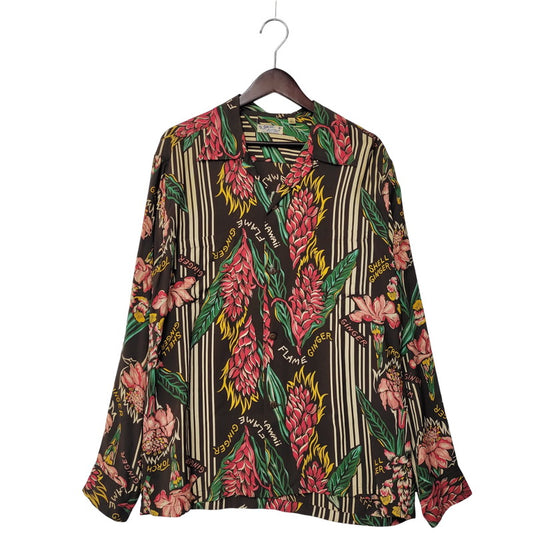 【中古品】【メンズ】 SUN SURF サンサーフ SS24438 GINGER BLOSSOM ジンジャー ブロッサム RAYON LS SHIRT レーヨン ロングスリーブ シャツ トップス 長袖 145-251125-cs-06-izu サイズ：L カラー：マルチ 万代Net店