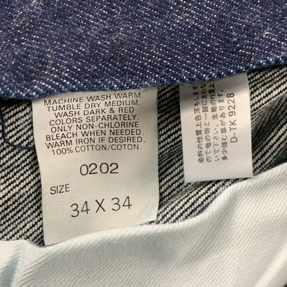 【中古美品】【メンズ】 LEE RIDERS リー ライダース BELL BOTTOMS E521-1165 202 ベルボトム デニム パンツ ボトムス 157-251125-as-13-izu サイズ：34×34 カラー：インディゴ 万代Net店