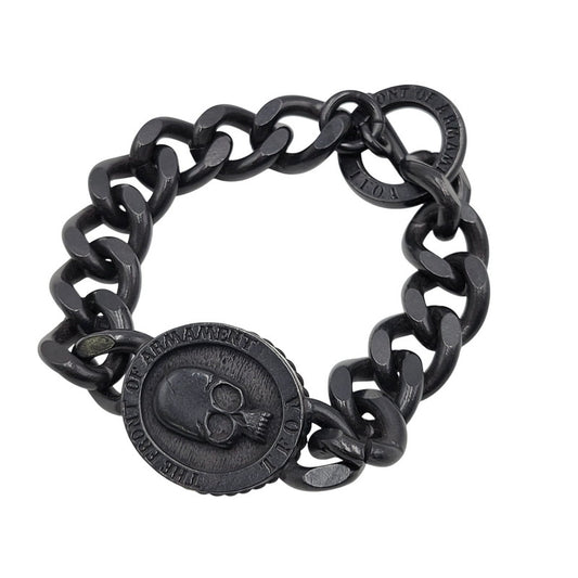 【中古品】【メンズ】 T.F.O.A SCULL CHAIN スカル チェーン ブレスレット アクセサリー 193-251203-cs-21-izu カラー：ブラック 万代Net店
