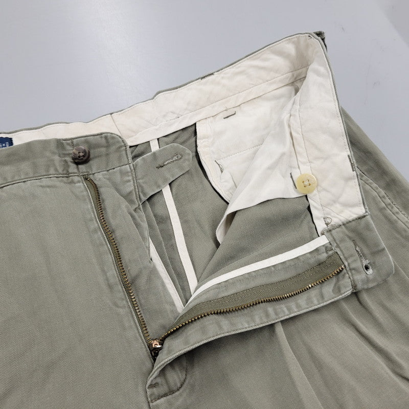 【現状渡し品】【メンズ】 Polo by Ralph Lauren ポロバイラルフローレン WIDE CHINO PANTS ワイド チノパンツ ボトムス 157-251203-as-19-izu サイズ：36×32 カラー：カーキ系 万代Net店