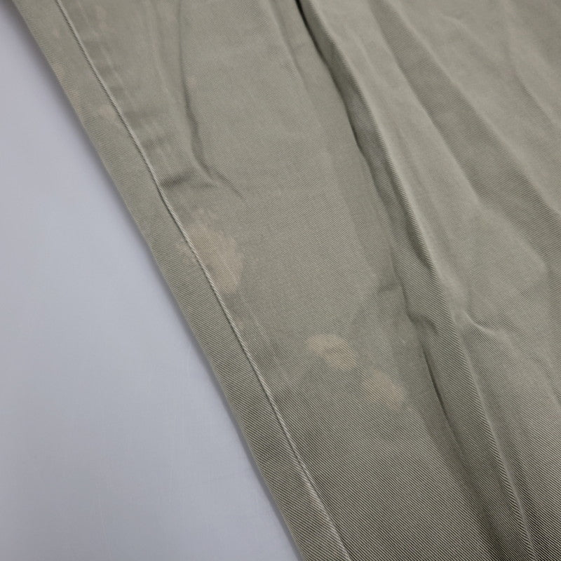 【現状渡し品】【メンズ】 Polo by Ralph Lauren ポロバイラルフローレン WIDE CHINO PANTS ワイド チノパンツ ボトムス 157-251203-as-19-izu サイズ：36×32 カラー：カーキ系 万代Net店