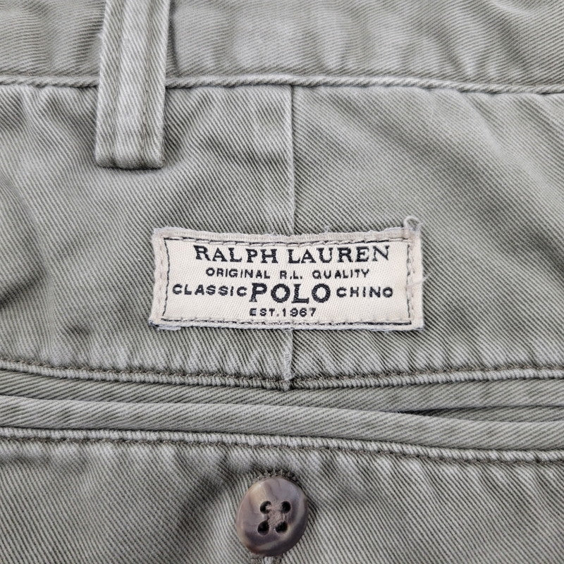 【現状渡し品】【メンズ】 Polo by Ralph Lauren ポロバイラルフローレン WIDE CHINO PANTS ワイド チノパンツ ボトムス 157-251203-as-19-izu サイズ：36×32 カラー：カーキ系 万代Net店