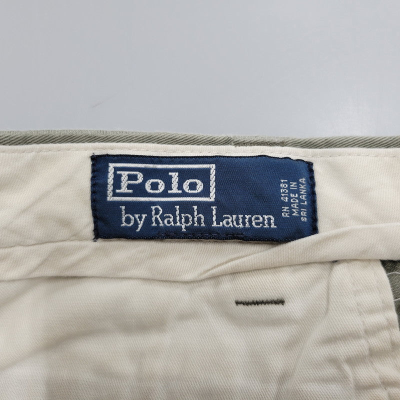 【現状渡し品】【メンズ】 Polo by Ralph Lauren ポロバイラルフローレン WIDE CHINO PANTS ワイド チノパンツ ボトムス 157-251203-as-19-izu サイズ：36×32 カラー：カーキ系 万代Net店