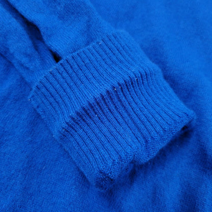 【中古品】【メンズ】 WOOL KNIT UCX9901-2 ウール ニット クマ刺繍 長袖 トップス 140-251203-as-08-izu サイズ：2 カラー：ブルー 万代Net店