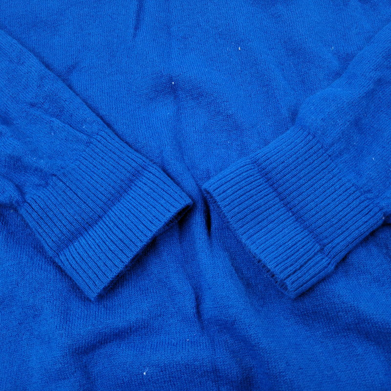 【中古品】【メンズ】 WOOL KNIT UCX9901-2 ウール ニット クマ刺繍 長袖 トップス 140-251203-as-08-izu サイズ：2 カラー：ブルー 万代Net店
