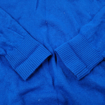 【中古品】【メンズ】 WOOL KNIT UCX9901-2 ウール ニット クマ刺繍 長袖 トップス 140-251203-as-08-izu サイズ：2 カラー：ブルー 万代Net店