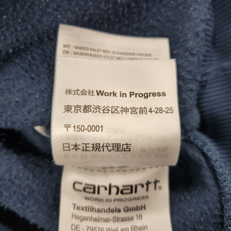 【現状渡し品】【メンズ】 CARHARTT WIP カーハートダブリューアイピー CARHARTT SWEATSHIRT I030546 カーハート スウェットシャツ トレーナー 長袖 トップス 142-251203-as-10-izu サイズ：M カラー：ネイビー 万代Net店