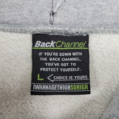 【中古品】【メンズ】 Back Channel バックチャンネル HOODED SWEATSHIRT フーデッド スウェットシャツ パーカー 長袖 トップス 142-251203-as-14-izu サイズ：L カラー：グレー 万代Net店