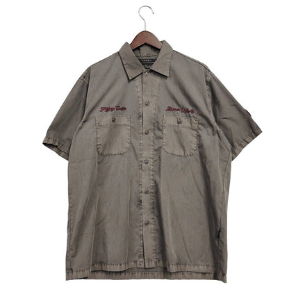 【中古品】【メンズ】 AVIREX アヴィレックス FADED WORK SHIRT 783-5123012 フェイド ワークシャツ 半袖 トップス 145-251203-as-06-izu サイズ：L カラー：ブラウン系 万代Net店