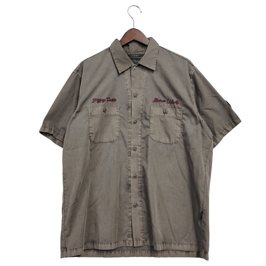 【中古品】【メンズ】 AVIREX アヴィレックス FADED WORK SHIRT 783-5123012 フェイド ワークシャツ 半袖 トップス 145-251203-as-06-izu サイズ：L カラー：ブラウン系 万代Net店