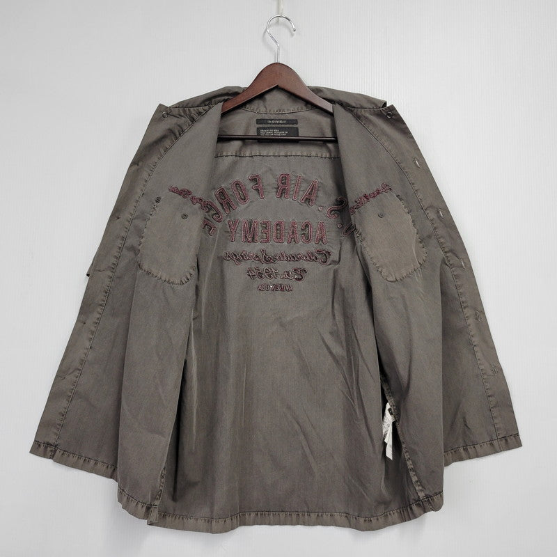 【中古品】【メンズ】 AVIREX アヴィレックス FADED WORK SHIRT 783-5123012 フェイド ワークシャツ 半袖 トップス 145-251203-as-06-izu サイズ：L カラー：ブラウン系 万代Net店