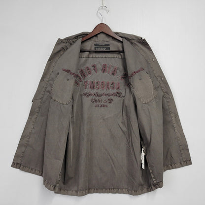 【中古品】【メンズ】 AVIREX アヴィレックス FADED WORK SHIRT 783-5123012 フェイド ワークシャツ 半袖 トップス 145-251203-as-06-izu サイズ：L カラー：ブラウン系 万代Net店