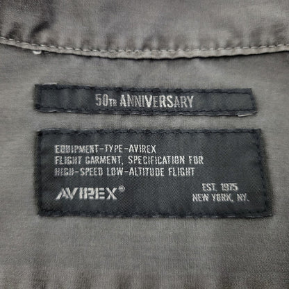 【中古品】【メンズ】 AVIREX アヴィレックス FADED WORK SHIRT 783-5123012 フェイド ワークシャツ 半袖 トップス 145-251203-as-06-izu サイズ：L カラー：ブラウン系 万代Net店
