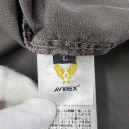 【中古品】【メンズ】 AVIREX アヴィレックス FADED WORK SHIRT 783-5123012 フェイド ワークシャツ 半袖 トップス 145-251203-as-06-izu サイズ：L カラー：ブラウン系 万代Net店