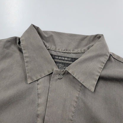 【中古品】【メンズ】 AVIREX アヴィレックス FADED WORK SHIRT 783-5123012 フェイド ワークシャツ 半袖 トップス 145-251203-as-06-izu サイズ：L カラー：ブラウン系 万代Net店