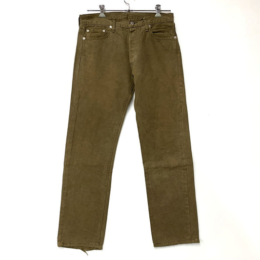 【現状渡し品】【メンズ】 Levi's リーバイス COLOR DENIM PANTS 501-0649 カラーデニムパンツ USA製 554刻印 ボトムス 157-251125-as-12-izu サイズ：34×32 カラー：オリーブ 万代Net店