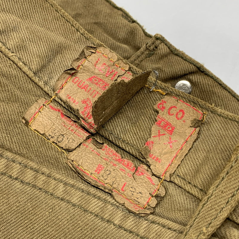 【現状渡し品】【メンズ】 Levi's リーバイス COLOR DENIM PANTS 501-0649 カラーデニムパンツ USA製 554刻印 ボトムス 157-251125-as-12-izu サイズ：34×32 カラー：オリーブ 万代Net店