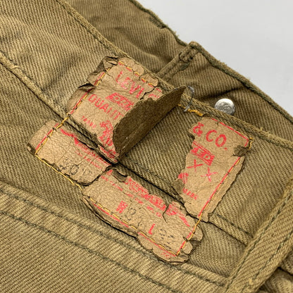 【現状渡し品】【メンズ】 Levi's リーバイス COLOR DENIM PANTS 501-0649 カラーデニムパンツ USA製 554刻印 ボトムス 157-251125-as-12-izu サイズ：34×32 カラー：オリーブ 万代Net店