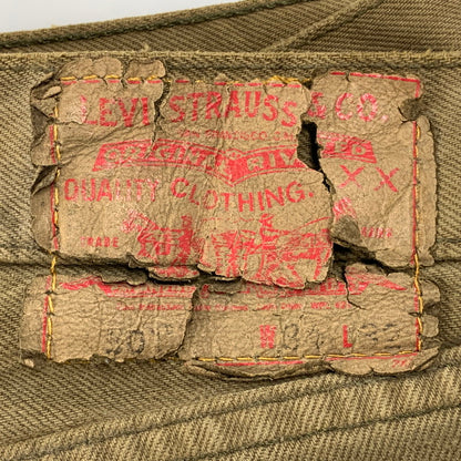 【現状渡し品】【メンズ】 Levi's リーバイス COLOR DENIM PANTS 501-0649 カラーデニムパンツ USA製 554刻印 ボトムス 157-251125-as-12-izu サイズ：34×32 カラー：オリーブ 万代Net店