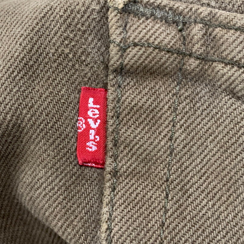 【現状渡し品】【メンズ】 Levi's リーバイス COLOR DENIM PANTS 501-0649 カラーデニムパンツ USA製 554刻印 ボトムス 157-251125-as-12-izu サイズ：34×32 カラー：オリーブ 万代Net店