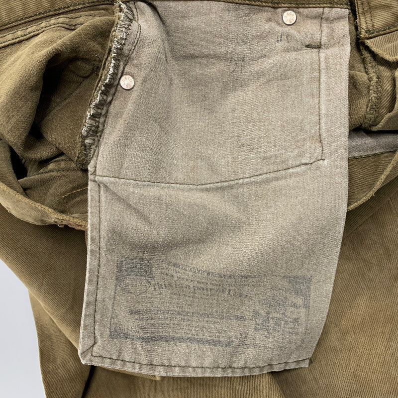 【現状渡し品】【メンズ】 Levi's リーバイス COLOR DENIM PANTS 501-0649 カラーデニムパンツ USA製 554刻印 ボトムス 157-251125-as-12-izu サイズ：34×32 カラー：オリーブ 万代Net店