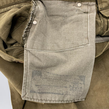 【現状渡し品】【メンズ】 Levi's リーバイス COLOR DENIM PANTS 501-0649 カラーデニムパンツ USA製 554刻印 ボトムス 157-251125-as-12-izu サイズ：34×32 カラー：オリーブ 万代Net店