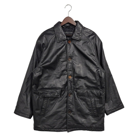 【中古品】【メンズ】 UNKNOWN DESTINATION アンノウン ディスティネーション EMBK-16 LEATHER COAT レザー コート アウター 146-251203-cs-10-izu サイズ：S カラー：ブラック 万代Net店